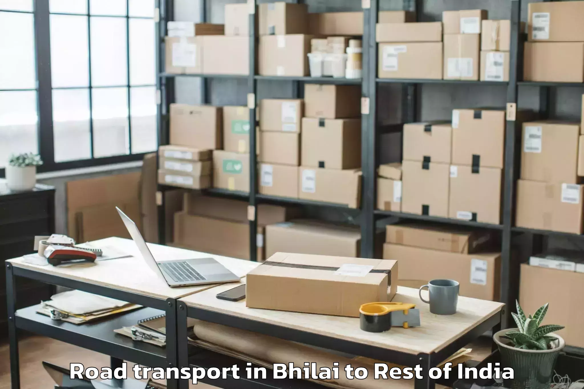 Easy Bhilai to Bhikiyasan Road Transport Booking